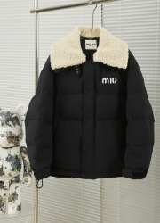 Uubags | Miu Miu down jacket in black/white - 1