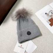 Uubags | Moncler wool pom pom beanie in grey - 1