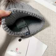 Uubags | Moncler wool pom pom beanie in grey - 6