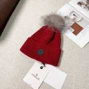 Uubags | Moncler wool pom pom beanie in red - 2