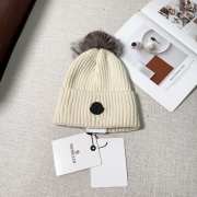 Uubags | Moncler wool pom pom beanie in white - 5