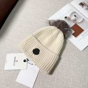 Uubags | Moncler wool pom pom beanie in white - 3