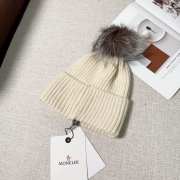 Uubags | Moncler wool pom pom beanie in white - 2