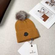 Uubags | Moncler wool pom pom beanie in brown - 3