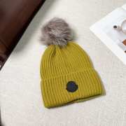 Uubags | Moncler wool pom pom beanie in green - 5