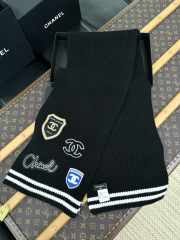 Uubags | Set Chanel scarf and cap in black  - 3