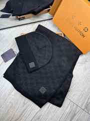 Uubags | Set Louis Vuitton Petit Damier Scarf and Hat 03 - 4