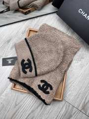 Uubags | Set Chanel Wool Hat & Scarf In Brown - 4