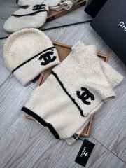 Uubags | Set Chanel Wool Hat & Scarf In Light Beige - 4