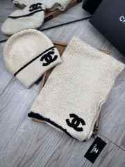 Uubags | Set Chanel Wool Hat & Scarf In Light Beige - 3