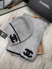 Uubags | Set Chanel Wool Hat & Scarf In Grey - 6