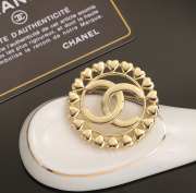 Uubags | Chanel Metal CC Heart Brooch Gold Earrings - 5