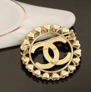 Uubags | Chanel Metal CC Heart Brooch Gold Earrings - 4