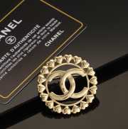 Uubags | Chanel Metal CC Heart Brooch Gold Earrings - 2