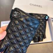 Uubags | Chanel anti-slip fingerless gloves in black - 5