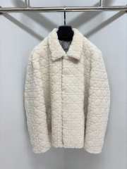 Uubags | Dior shearling mustang jacket in white - 1