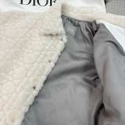 Uubags | Dior shearling mustang jacket in white - 6