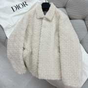 Uubags | Dior shearling mustang jacket in white - 3