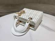 Uubags | Dior Lady Diana Bead Bag White 20x16.5x8cm - 5