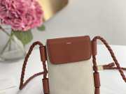 Uubags | Chloé Key Mini Crossbody Bag In Brown 13x3x18cm - 3