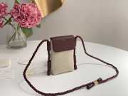 Uubags Chloé Key Mini Crossbody Bag In Burgundy 13x3x18cm - 3