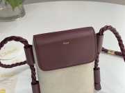 Uubags Chloé Key Mini Crossbody Bag In Burgundy 13x3x18cm - 4