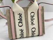 Uubags | Chloe Woody Bag Nano In Pink 14x12x4cm - 2