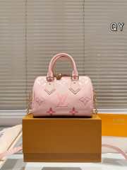 Uubags | Louis Vuitton Nano Speedy Bandoulière Pink Bag 20cm - 5