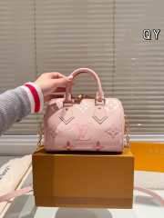 Uubags | Louis Vuitton Nano Speedy Bandoulière Pink Bag 20cm - 4