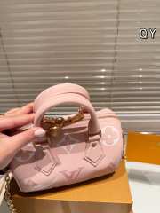 Uubags | Louis Vuitton Nano Speedy Bandoulière Pink Bag 20cm - 3