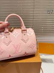 Uubags | Louis Vuitton Nano Speedy Bandoulière Pink Bag 20cm - 2