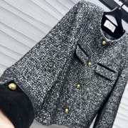 Uubags | Celine tweed jacket with gold buckle - 6