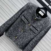 Uubags | Celine tweed jacket with gold buckle - 5