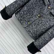 Uubags | Celine tweed jacket with gold buckle - 3