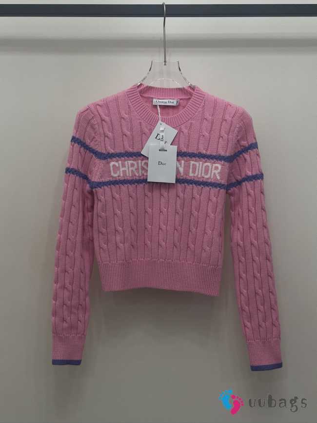 Uubags | Dior long sleeve sweater in pink - 1