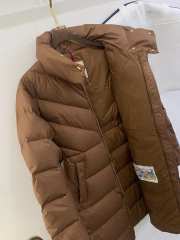 Uubags | Moncler Brou Quilted Down Coat in Brown - 4