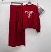 Uubags | Prada set sweater with pants in red - 1