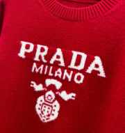 Uubags | Prada set sweater with pants in red - 4