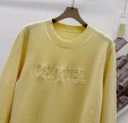 Uubags | Chanel set sweater with pants in yellow - 3