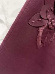 Uubags Valentino crop top and skirt burgundy set - 3