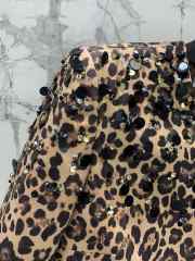 Uubags | Valentino Y2K Sparkle Leopard Feather Trim Top Set - 3