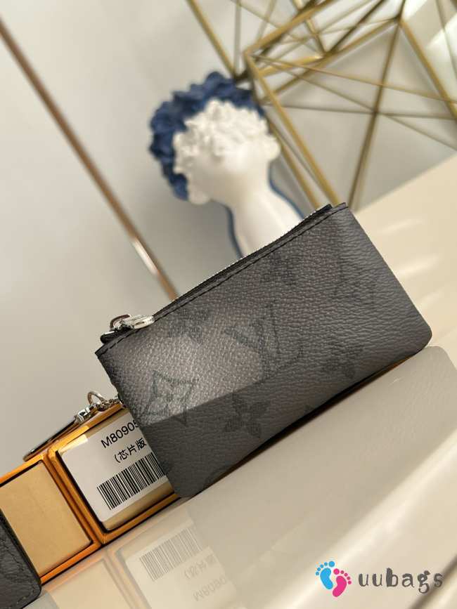 Uubags | Louis Vuitton M80905 Key Pouch Wallet Monogram Eclipse 12x7x1.5cm - 1