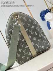 Uubags | Louis Vuitton M11718 Keepall Bandoulière 45 Bag In Khaki Green 45x27x20cm - 4