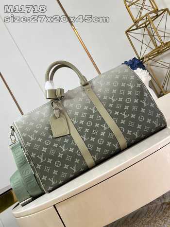 Uubags | Louis Vuitton M11718 Keepall Bandoulière 45 Bag In Khaki Green 45x27x20cm