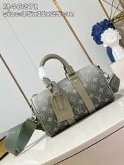 Uubags | Louis Vuitton M46271 Keepall Bandoulière 25 Bag In Khaki Green 25x15x11cm - 1