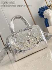 Uubags | Louis Vuitton Speedy Bag Silvery Patent leather 20x15x12.5cm - 6