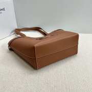 Uubags | Celine Cabas Anais Cuir Triomphe Bag in Brown Grained Calfskin 28x24x12cm - 4