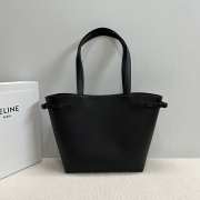 Uubags | Celine Cabas Anais Cuir Triomphe Bag in Black Grained Calfskin 28x24x12cm - 6