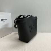 Uubags | Celine Cabas Anais Cuir Triomphe Bag in Black Grained Calfskin 28x24x12cm - 5