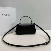 Uubags | Celine Teen Lola in shiny calfskin bag in black 20x11.5x5cm - 6